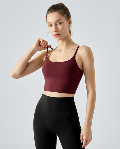 AIWICS Women's Padded Seamless Sports Bra Tank Top