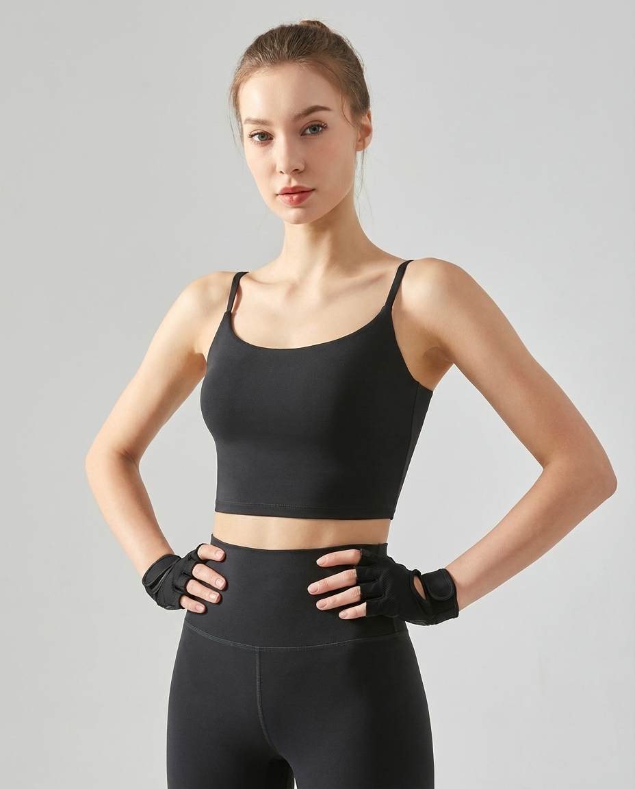 AIWICS Women's Padded Seamless Sports Bra Tank Top