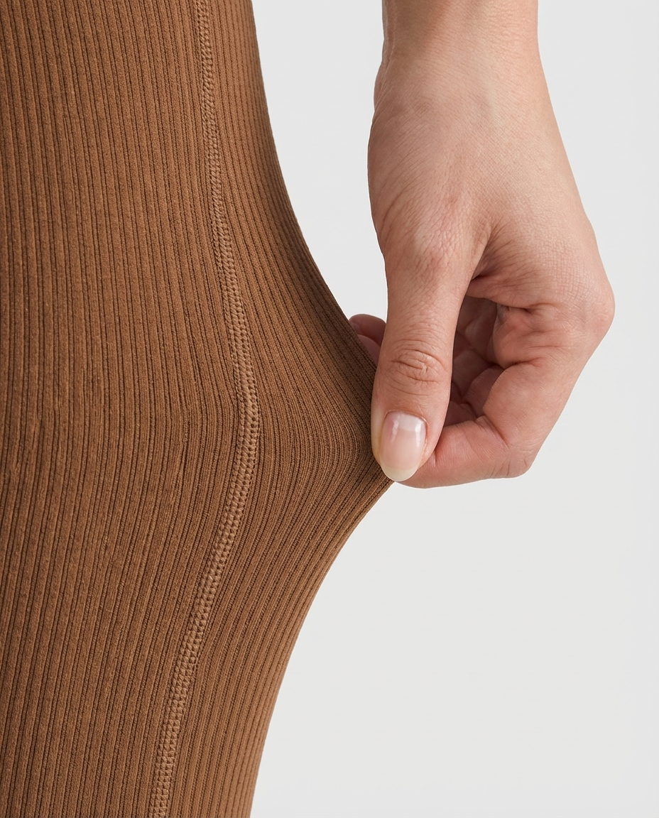 AIWICS Women's Ribbed Seamless Leggings High Waisted Yoga Pants